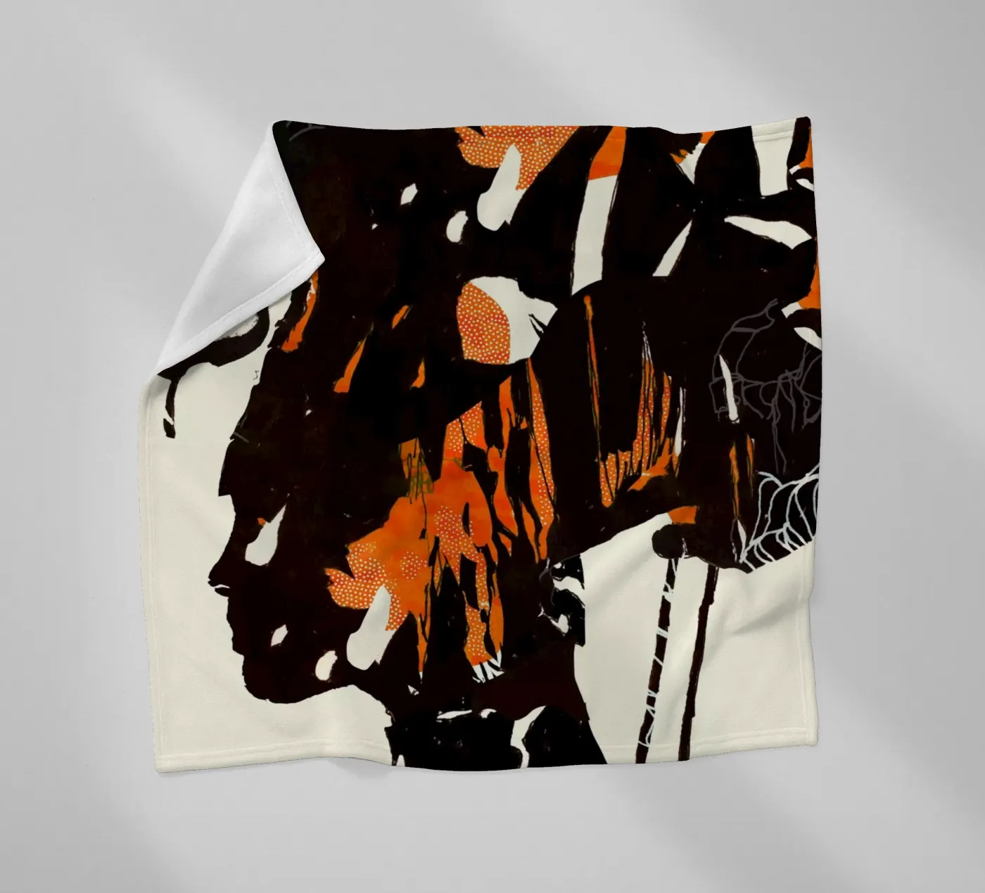 flamingo eclipse2 fleece blanket by Giulio Iurissevich