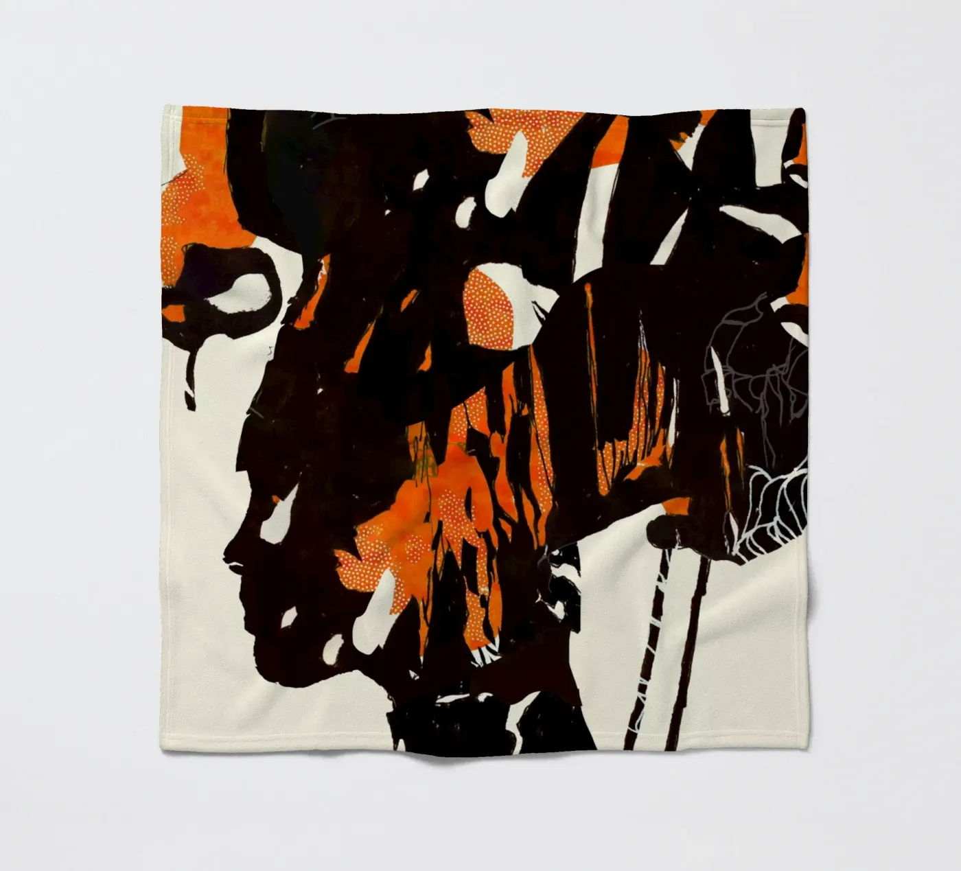 flamingo eclipse2 fleece blanket by Giulio Iurissevich