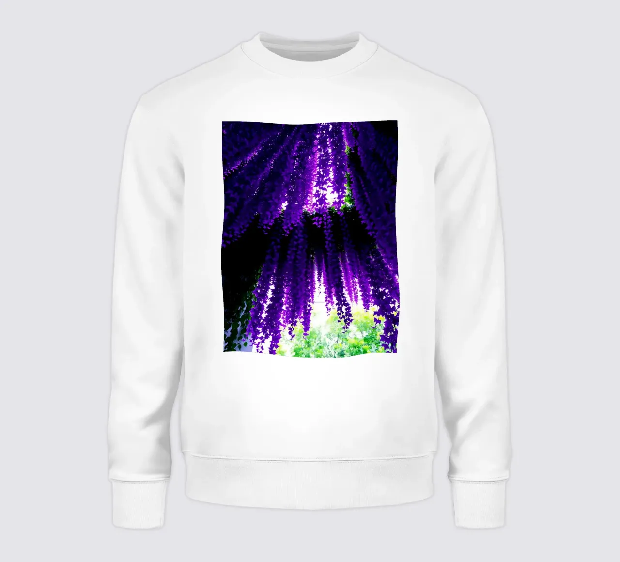 Vite viola appese e fogliame verde felpa da DesignDoodle