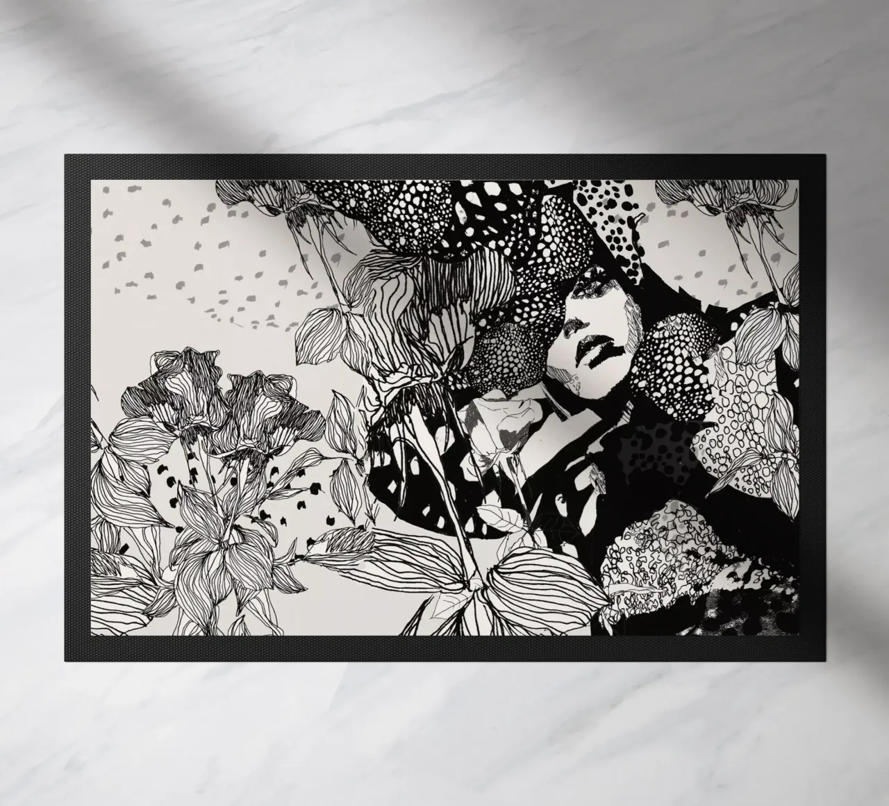 flamingo 3 doormat by Giulio Iurissevich