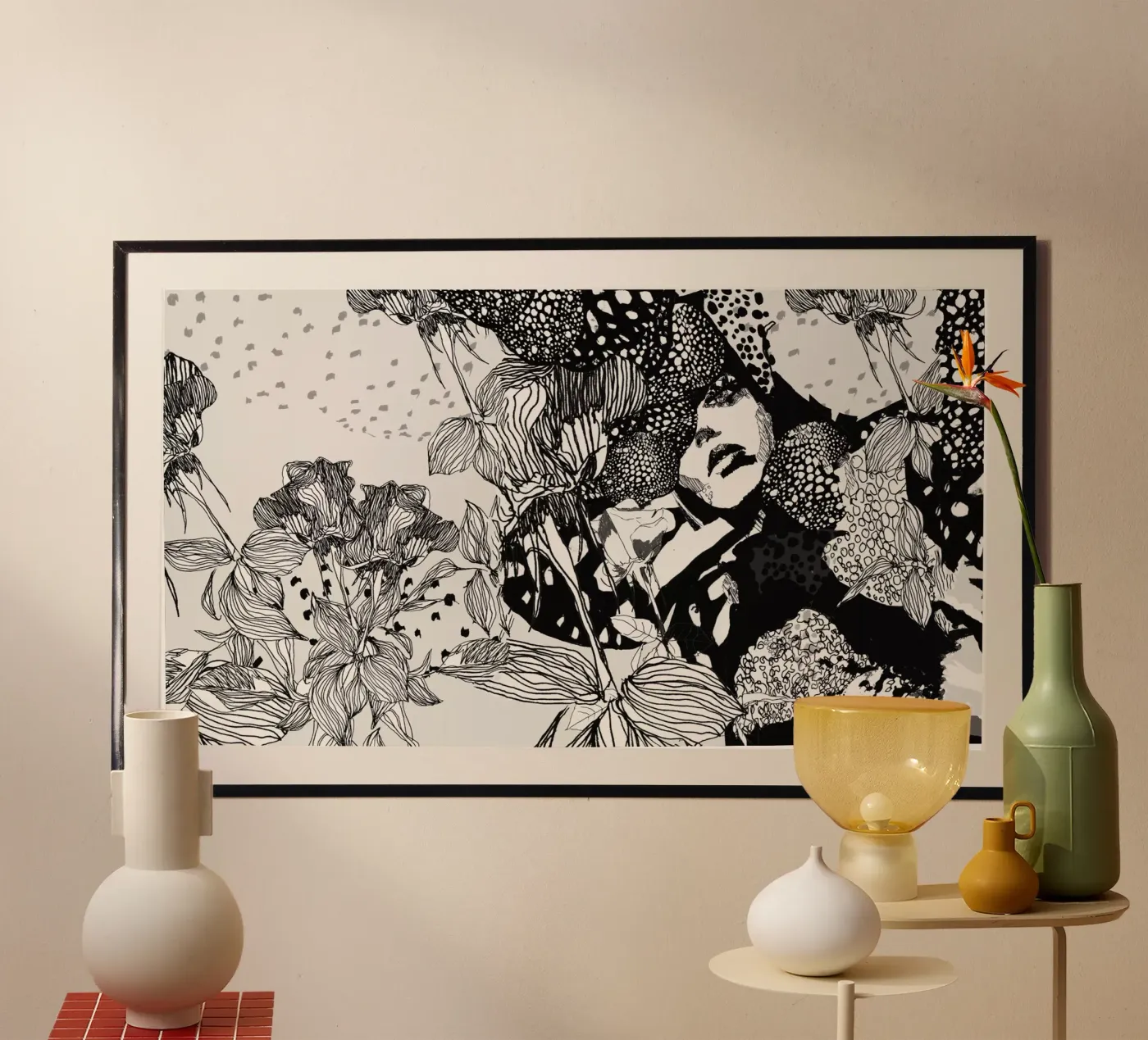 flamingo 3 poster by Giulio Iurissevich