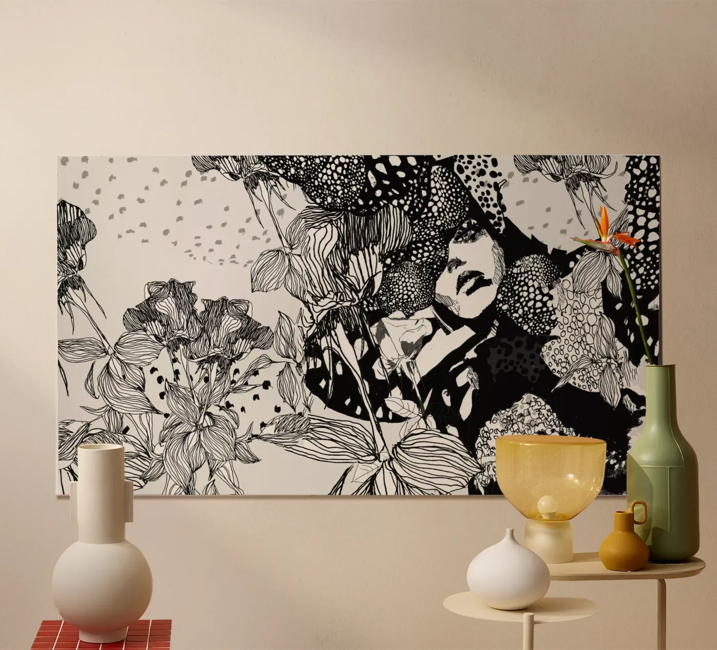 flamingo 3 poster by Giulio Iurissevich