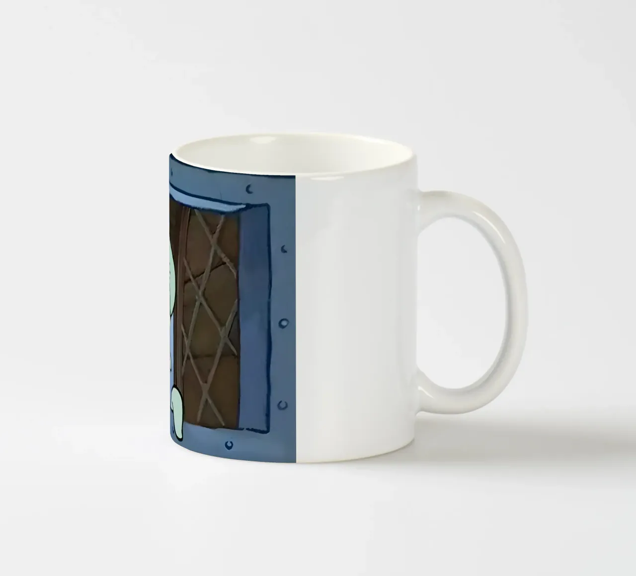 Squidward tazza in ceramica da Low poly art
