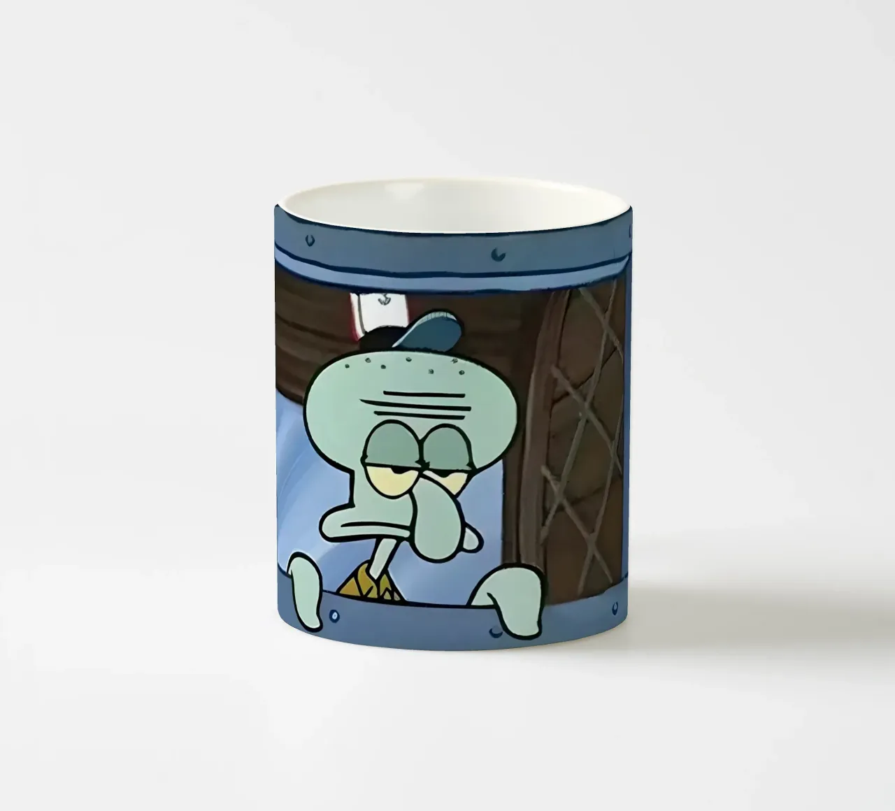 Squidward tazza in ceramica da Low poly art