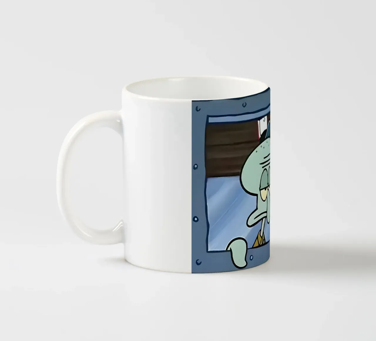 Squidward tazza in ceramica da Low poly art