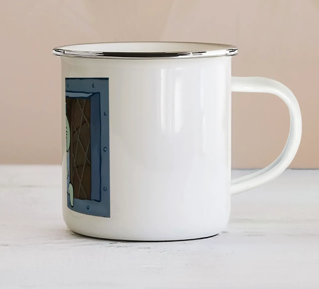 Squidward tazza in smalto da Low poly art