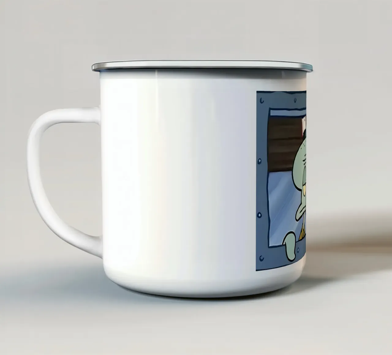 Squidward tazza in smalto da Low poly art