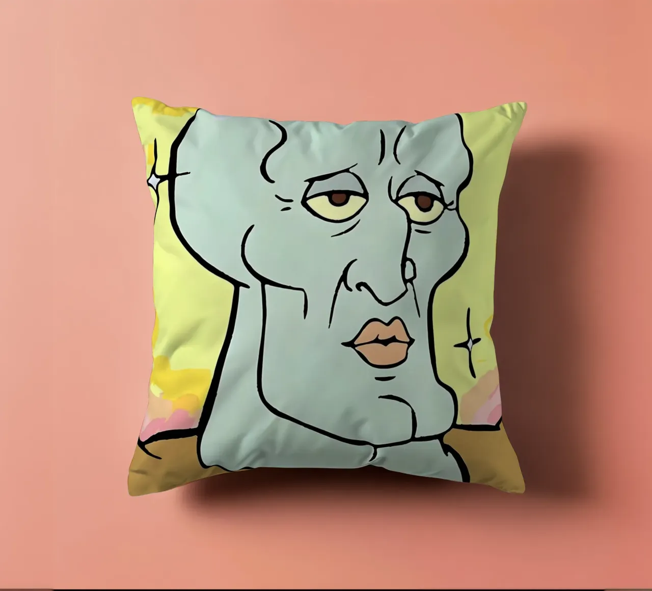 Squidward Tentacles cuscino da Low poly art