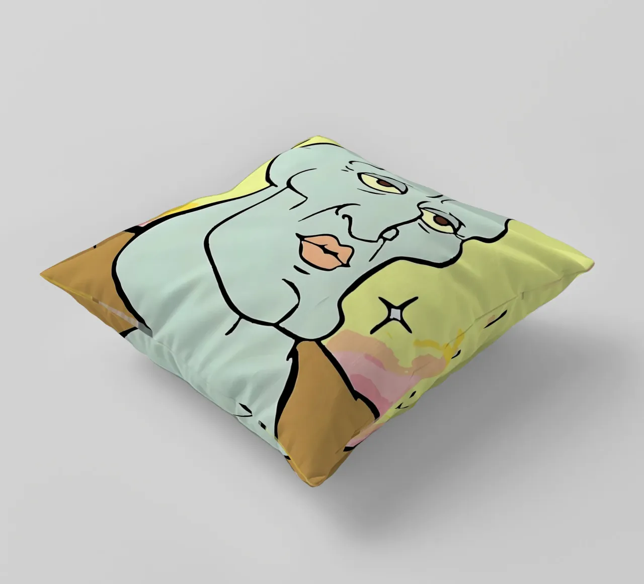 Squidward Tentacles cuscino da Low poly art