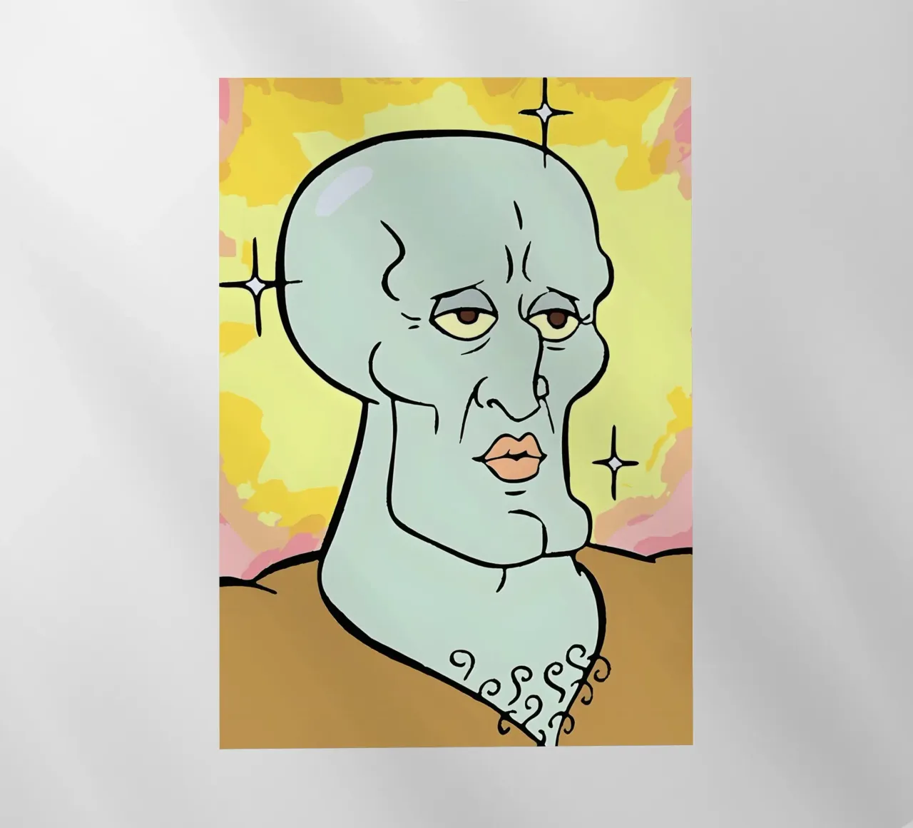 Squidward Tentacles pellicola backlit da Low poly art