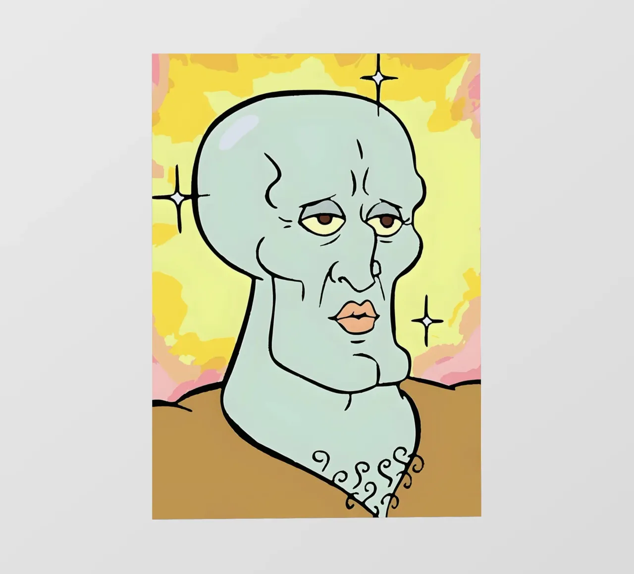 Squidward Tentacles pellicola backlit da Low poly art