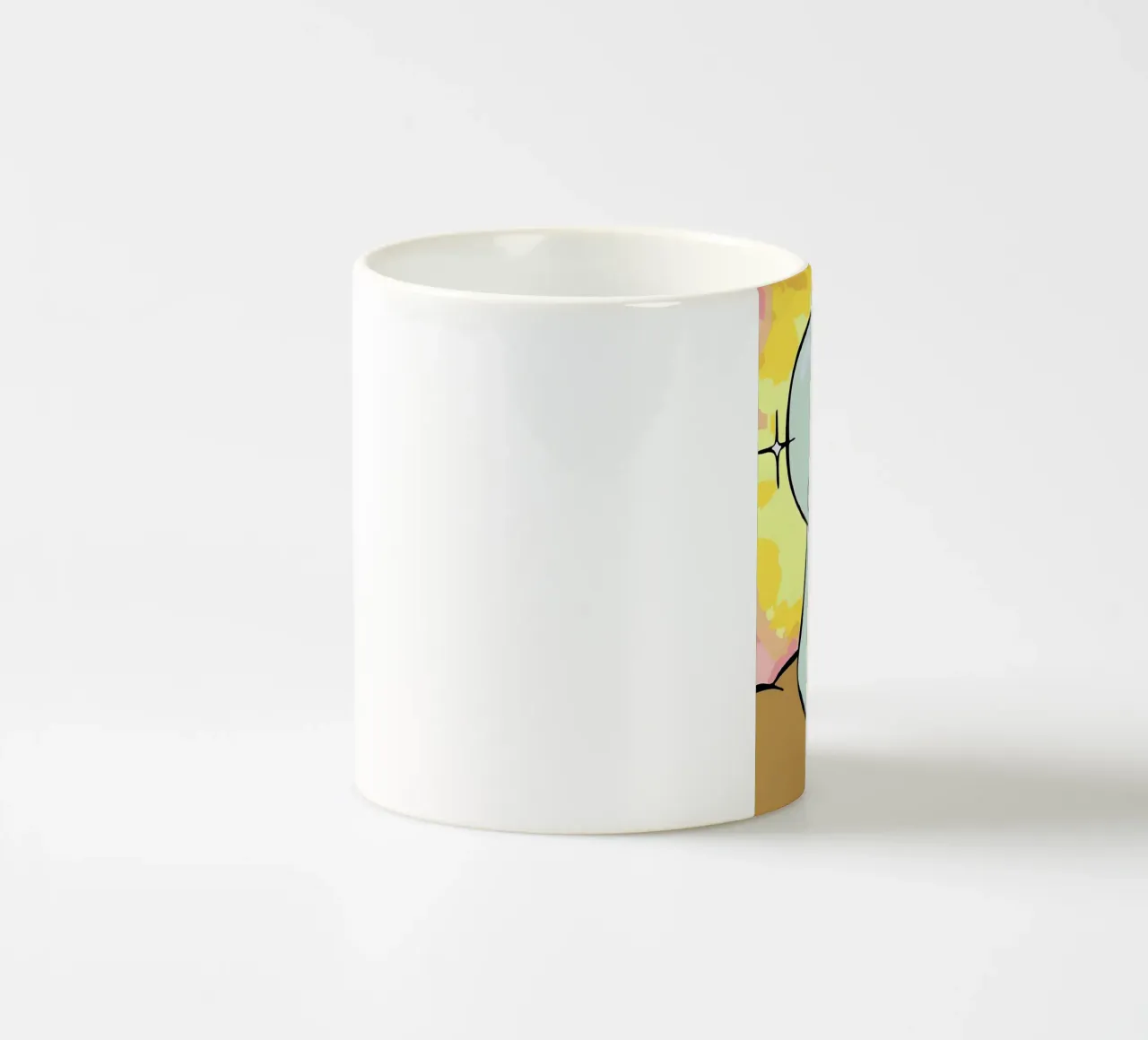 Squidward Tentacles tazza in ceramica da Low poly art