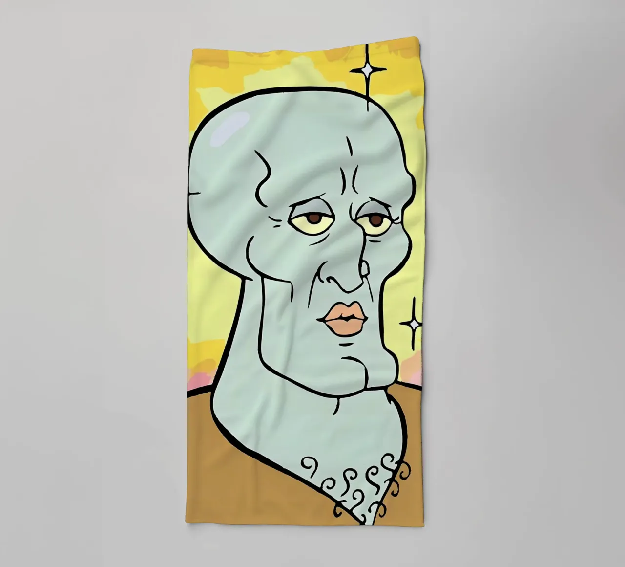 Squidward Tentacles asciugamano da bagno da Low poly art