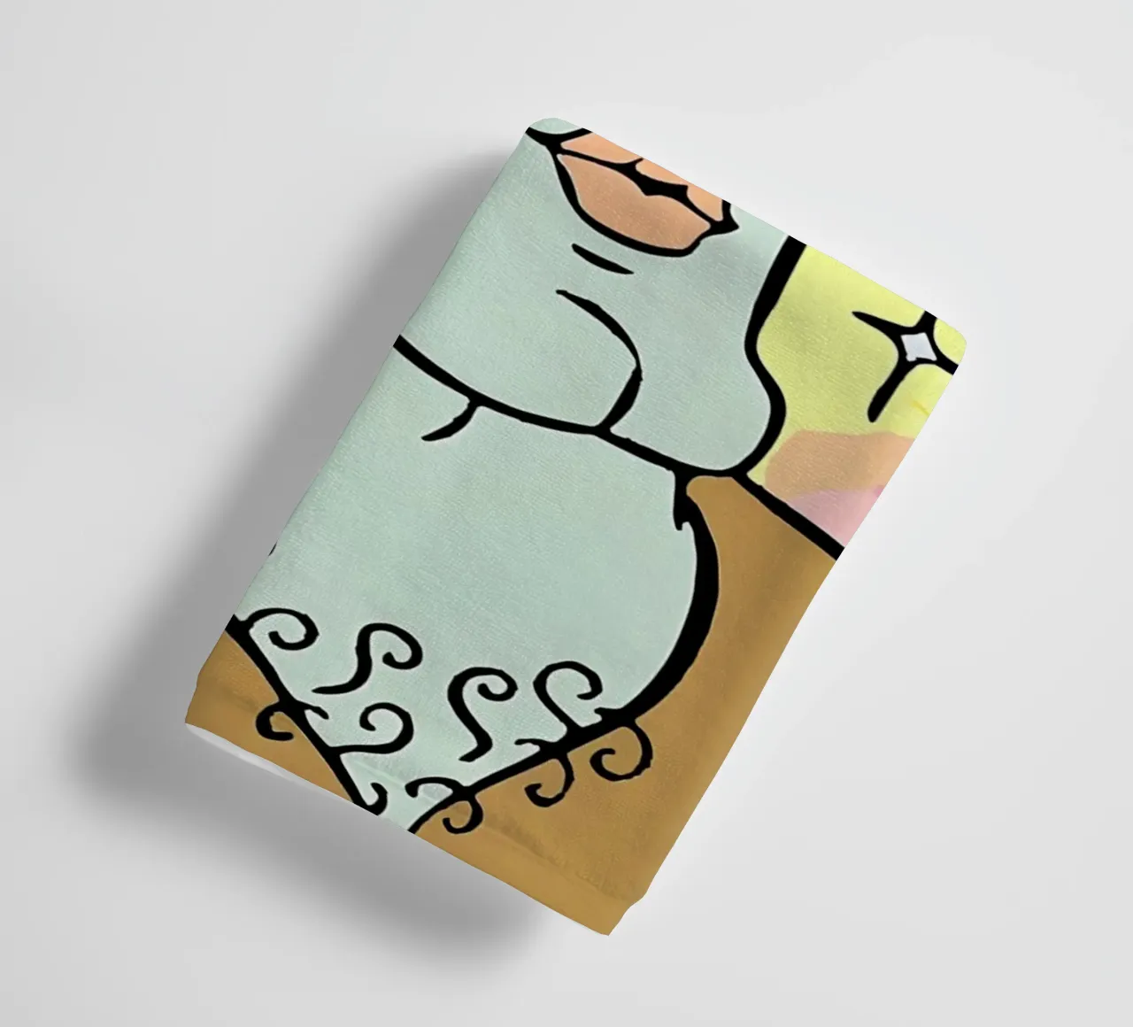 Squidward Tentacles asciugamano da bagno da Low poly art