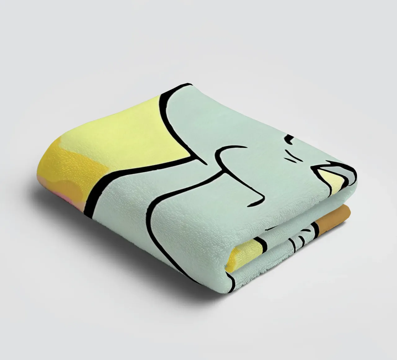 Squidward Tentacles asciugamano da bagno da Low poly art