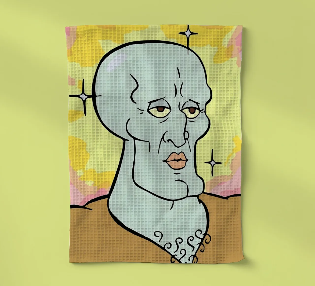 Squidward Tentacles canovaccio da cucina da Low poly art