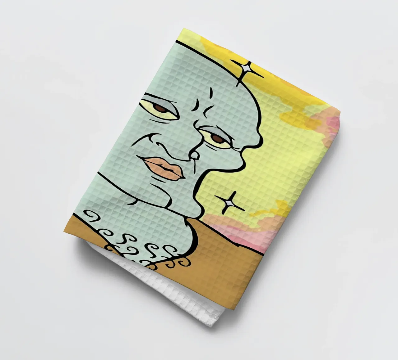 Squidward Tentacles canovaccio da cucina da Low poly art