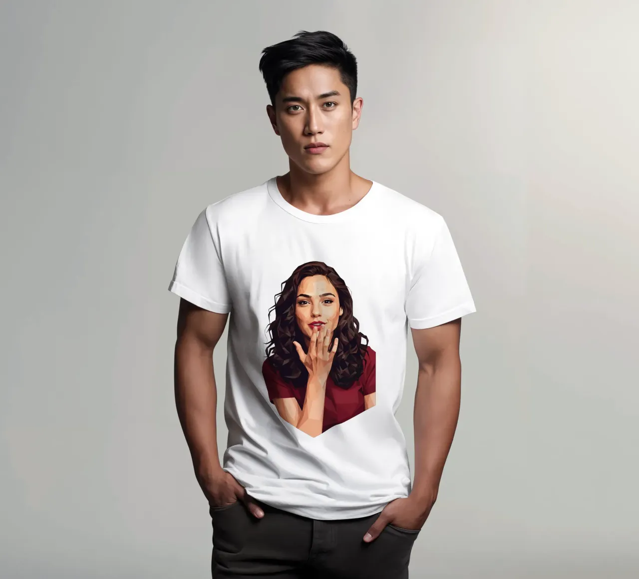 Gal gadot Low poly t-shirt da Low Profile