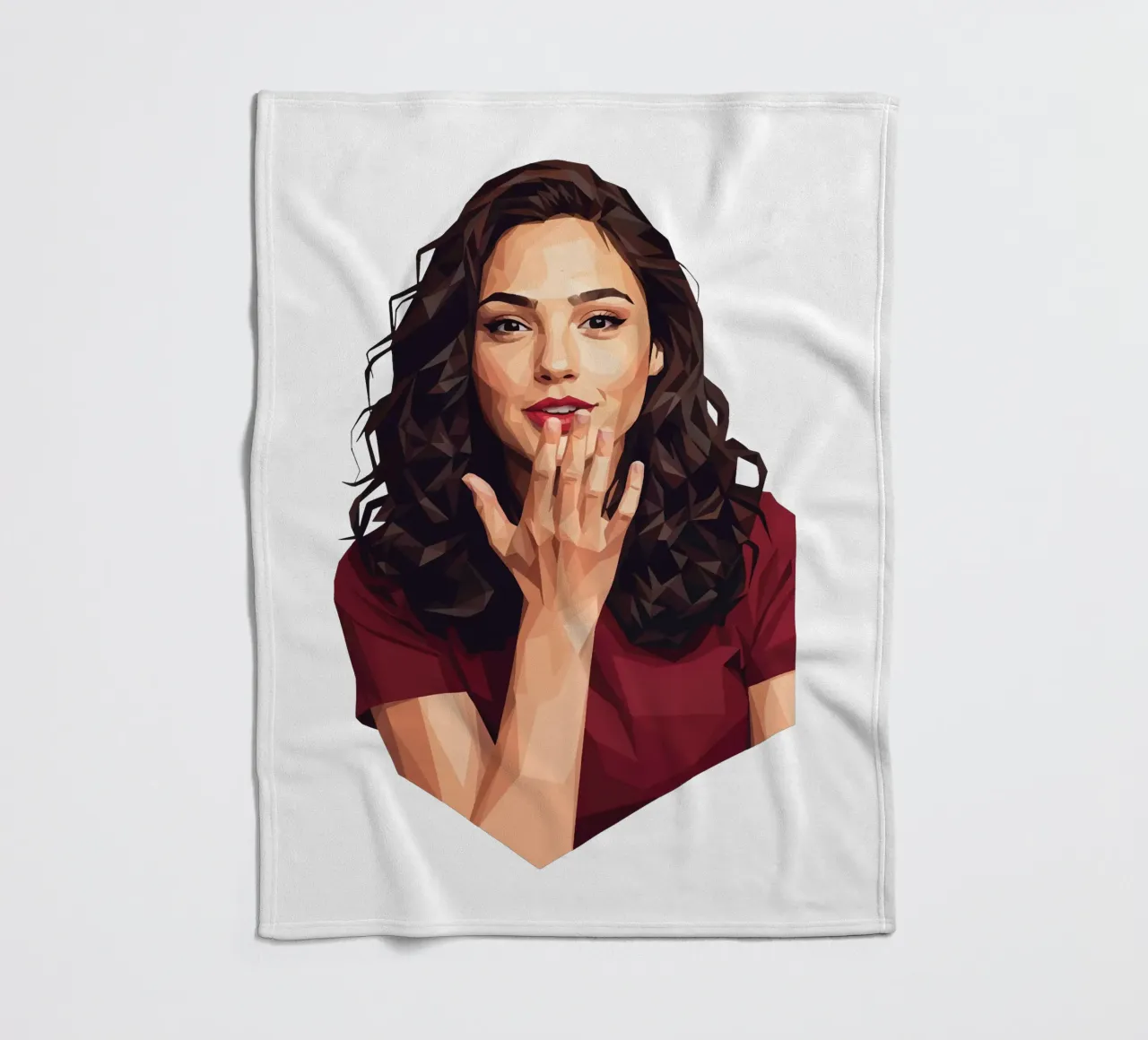 Gal gadot Low poly coperta in pile da Low Profile