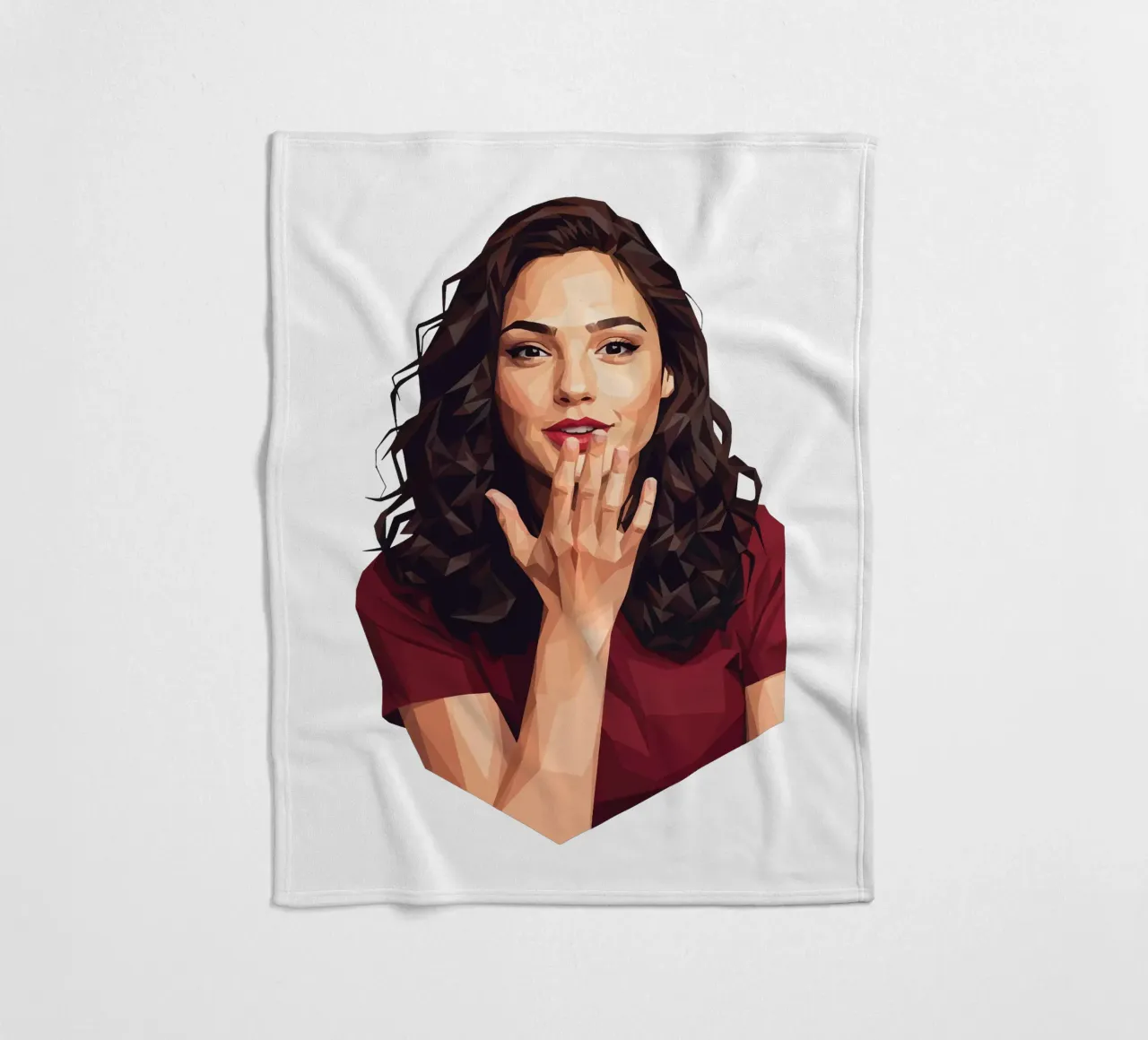 Gal gadot Low poly coperta in pile da Low Profile