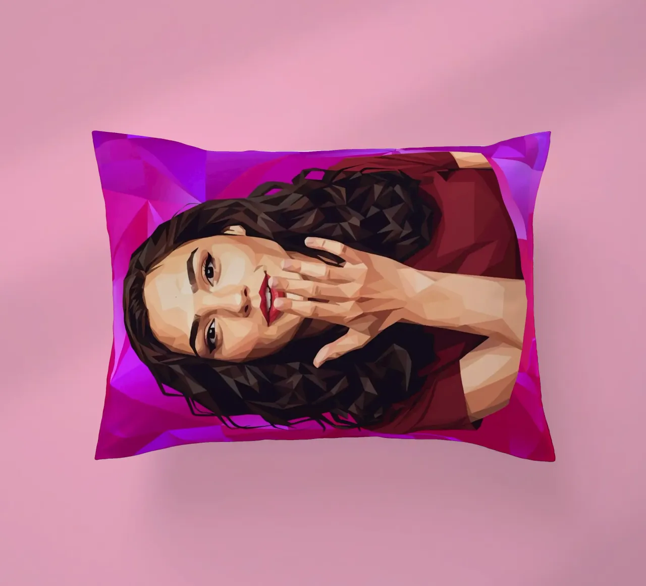 Gal gadot Low poly cuscino da Low Profile