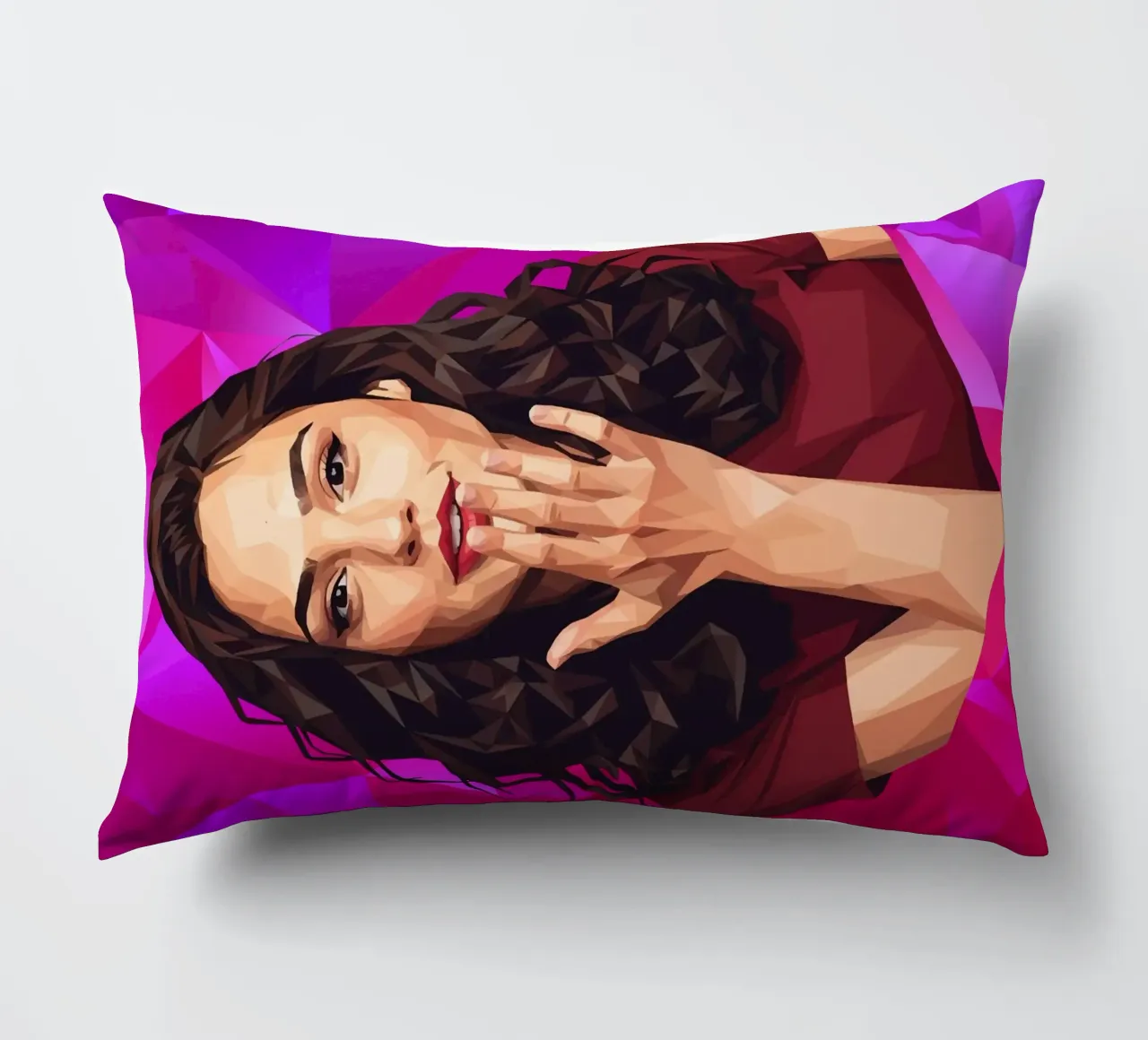 Gal gadot Low poly cuscino da Low Profile