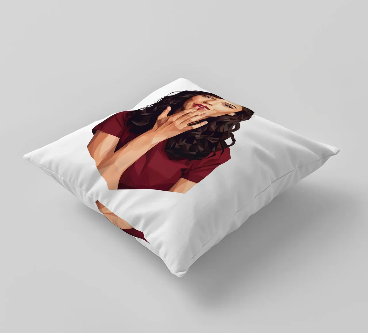 Gal gadot Low poly cuscino da Low Profile