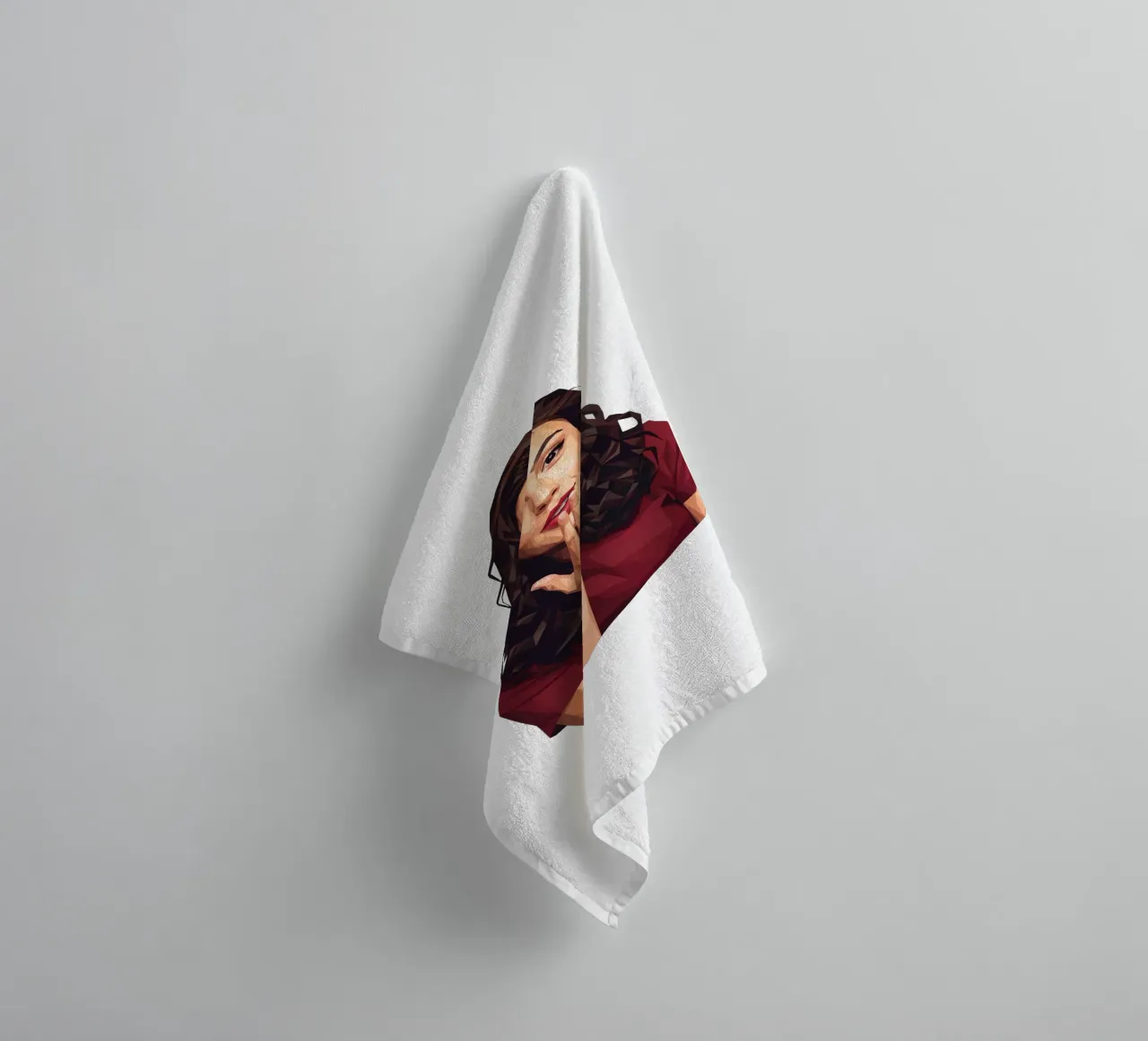 Gal gadot Low poly asciugamano da bagno da Low Profile