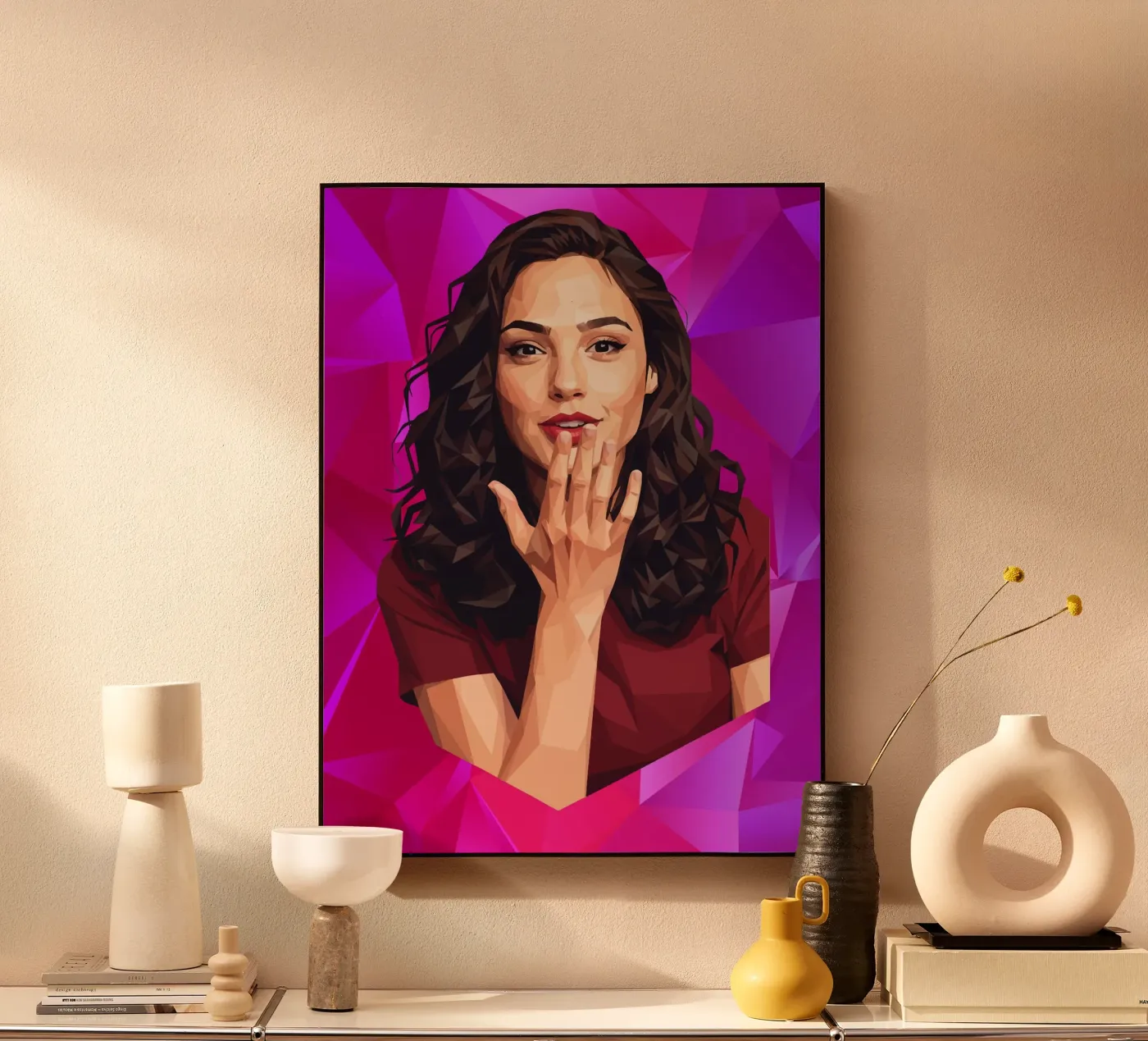 Gal gadot Low poly plexiglass da Low Profile
