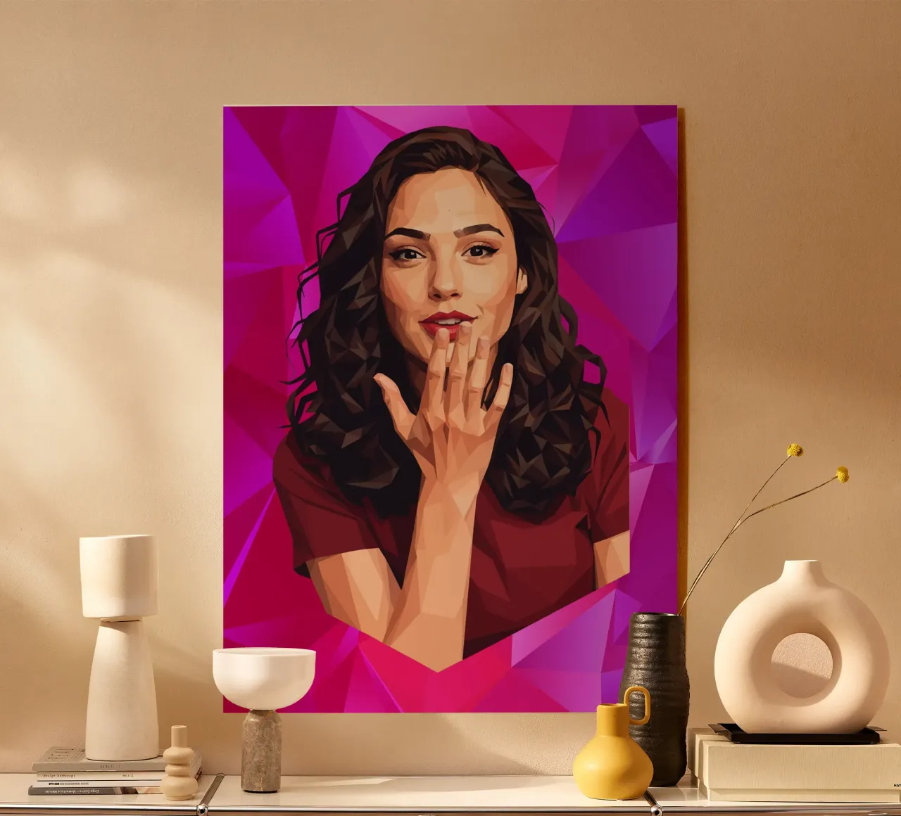 Gal gadot Low poly plexiglass da Low Profile