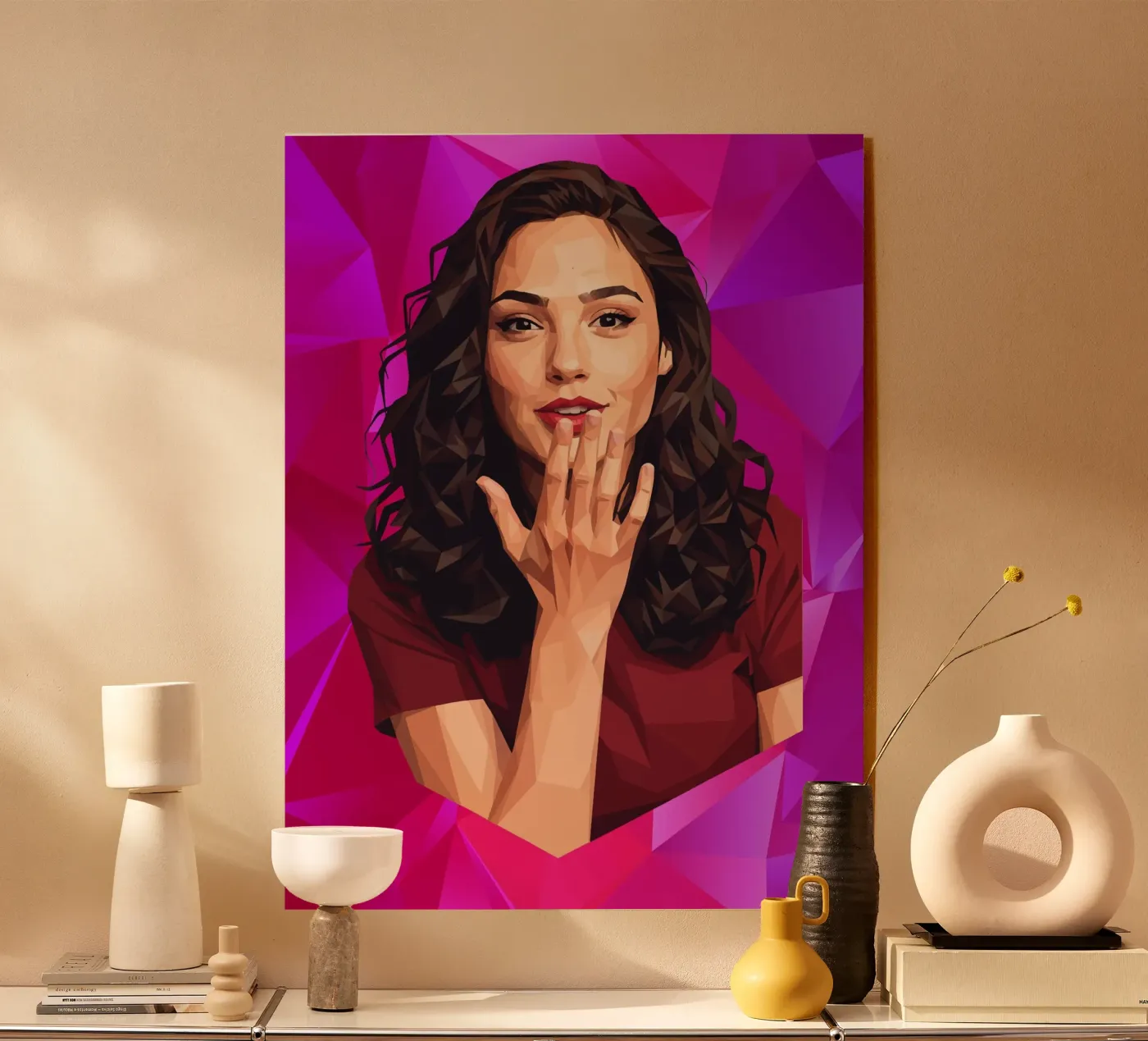 Gal gadot Low poly plexiglass da Low Profile