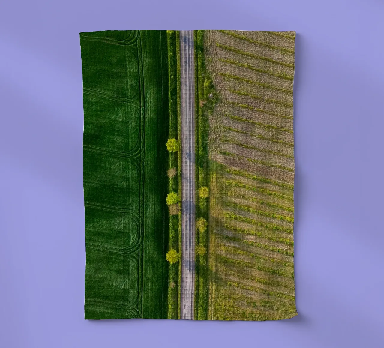 Vue aérienne d'une route torchon de anderm