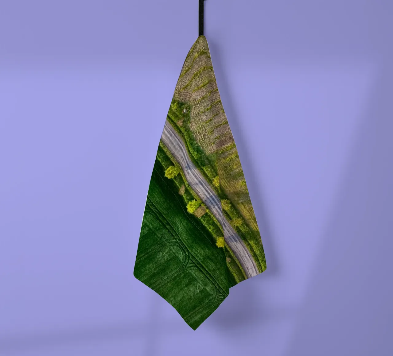 Vue aérienne d'une route torchon de anderm