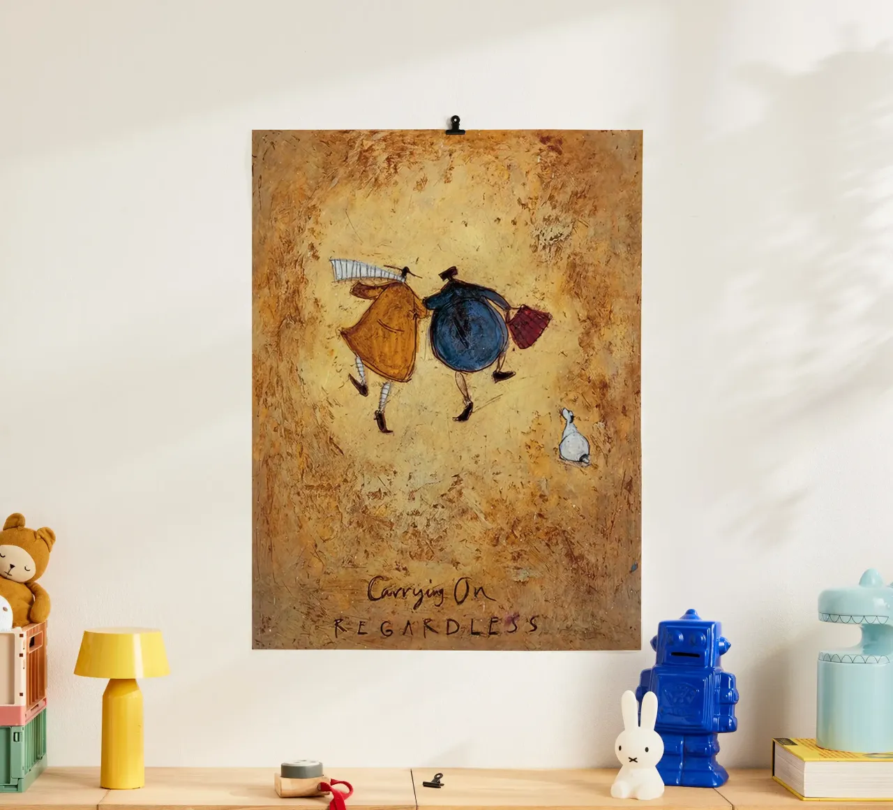 Sam Toft - Continuare senza problemi poster con telaio in legno da mix mate