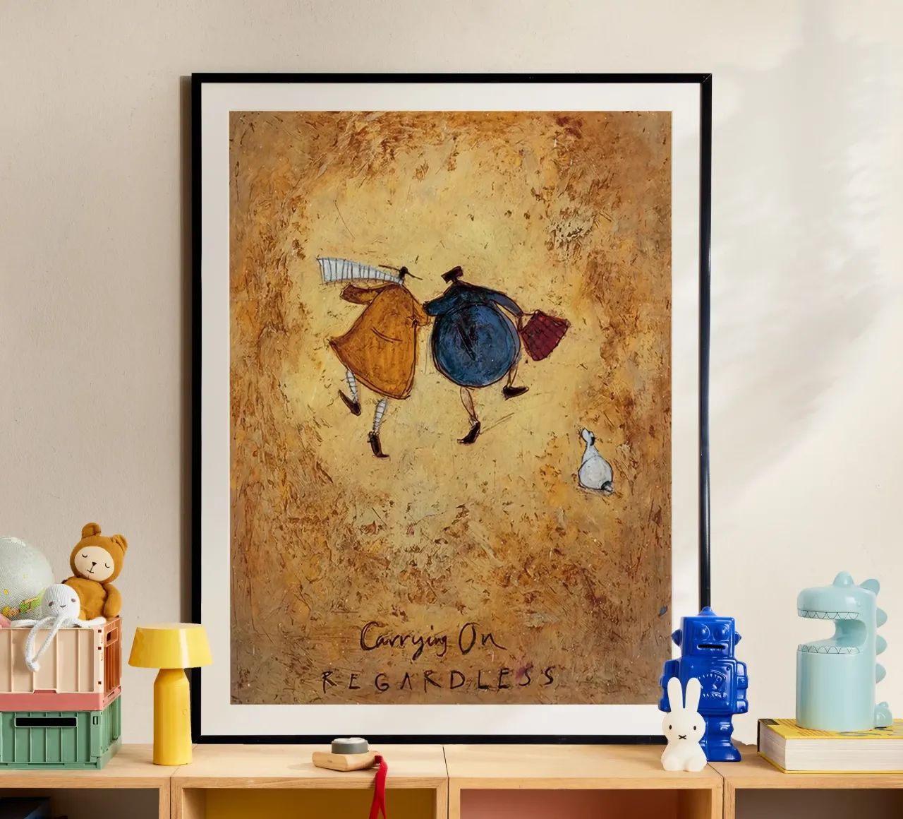 Sam Toft - Continuare senza problemi poster con telaio in legno da mix mate