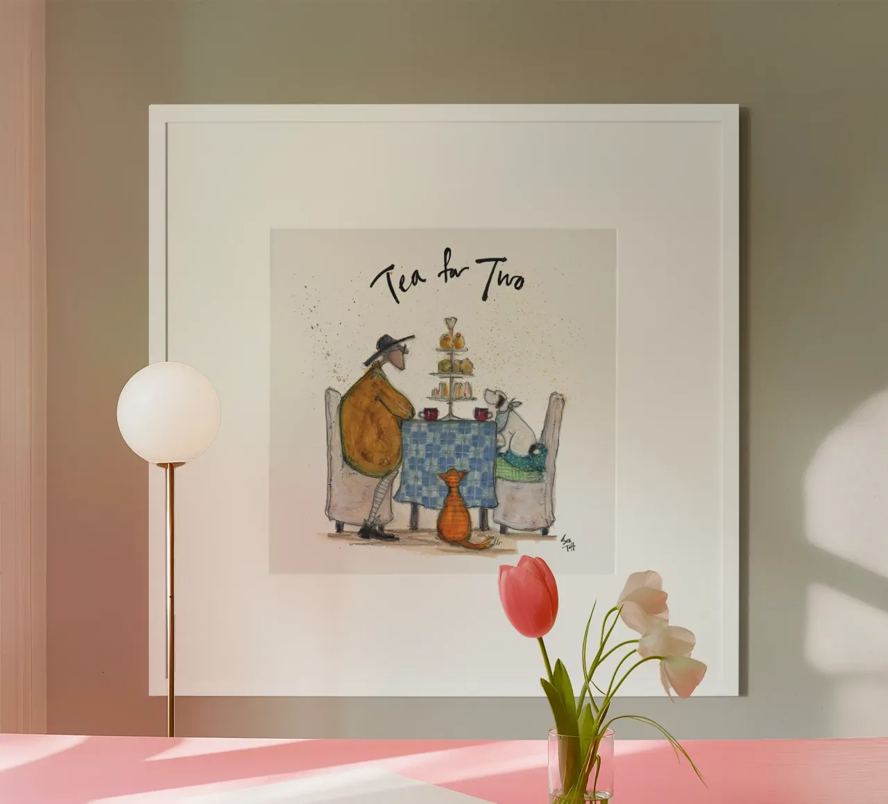 tè sam toft per due persone poster con telaio in plastica da mix mate