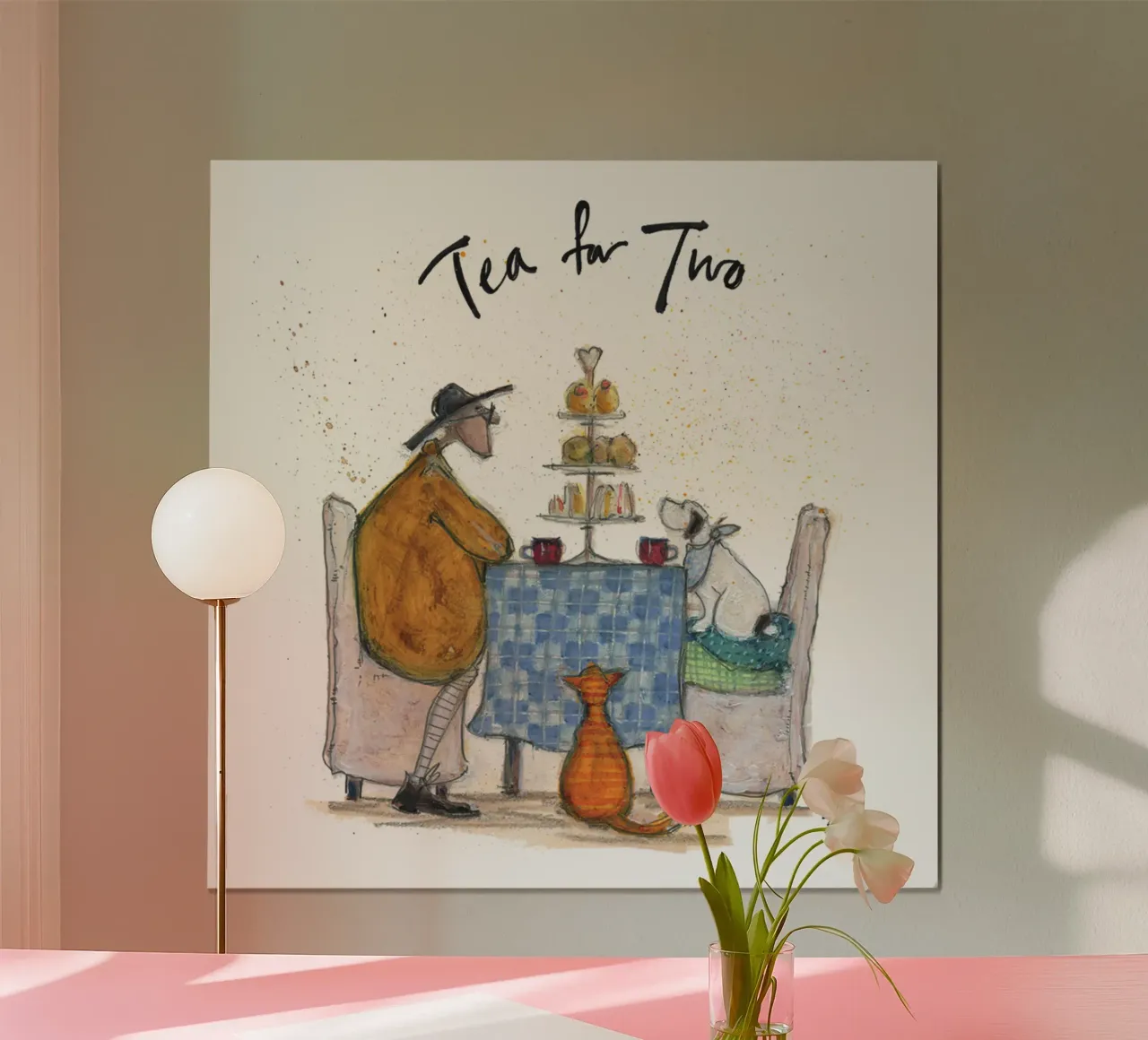 tè sam toft per due persone poster con telaio in plastica da mix mate