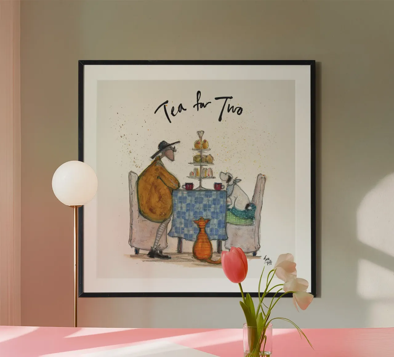 tè sam toft per due persone poster con telaio in plastica da mix mate