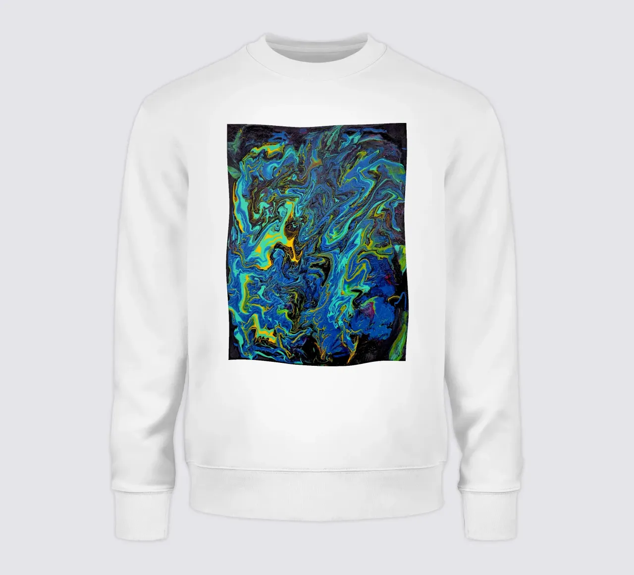 INTO THE DEEP felpa da Thierry Vobmann Abstract painting