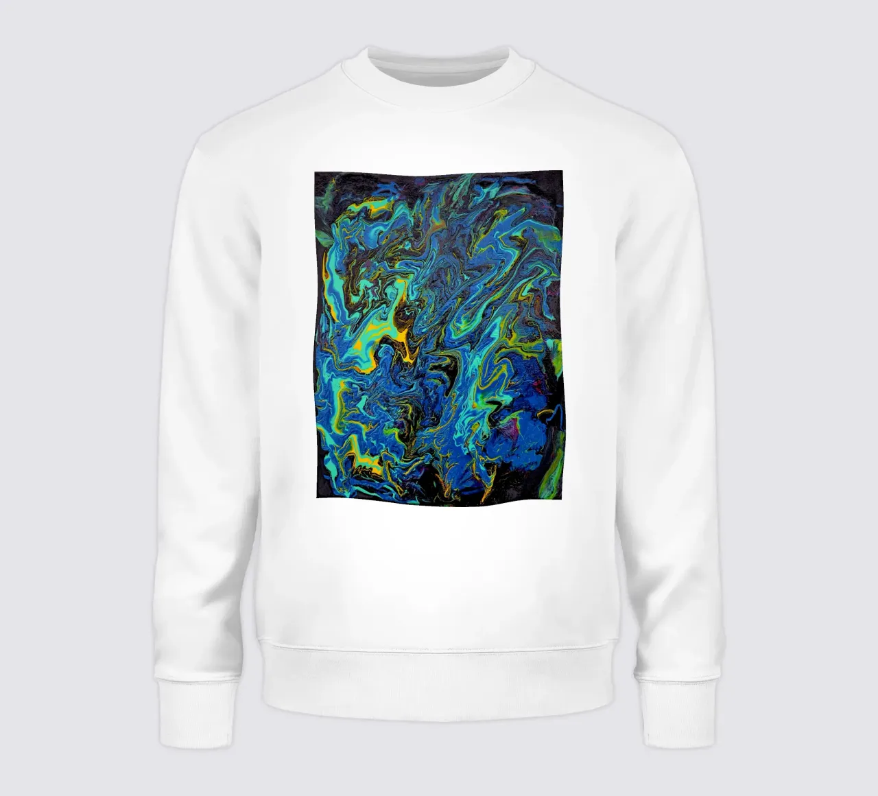 INTO THE DEEP felpa da Thierry Vobmann Abstract painting