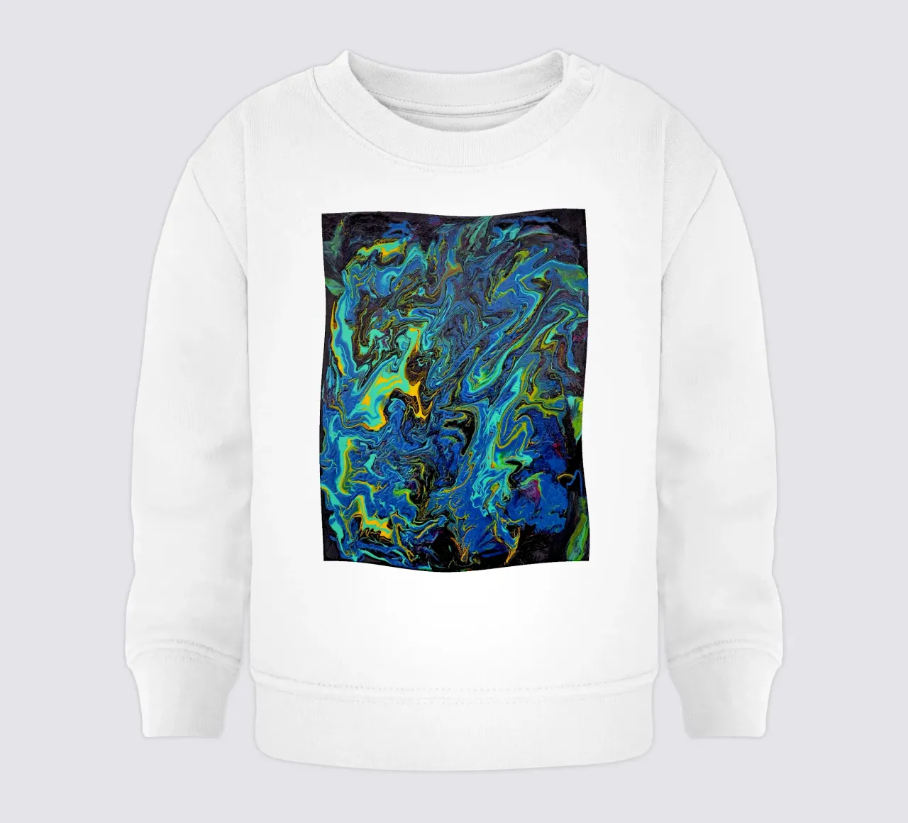 INTO THE DEEP felpa neonato da Thierry Vobmann Abstract painting