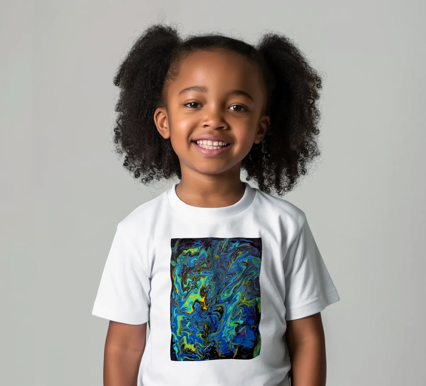 INTO THE DEEP t-shirt bambini da Thierry Vobmann Abstract painting