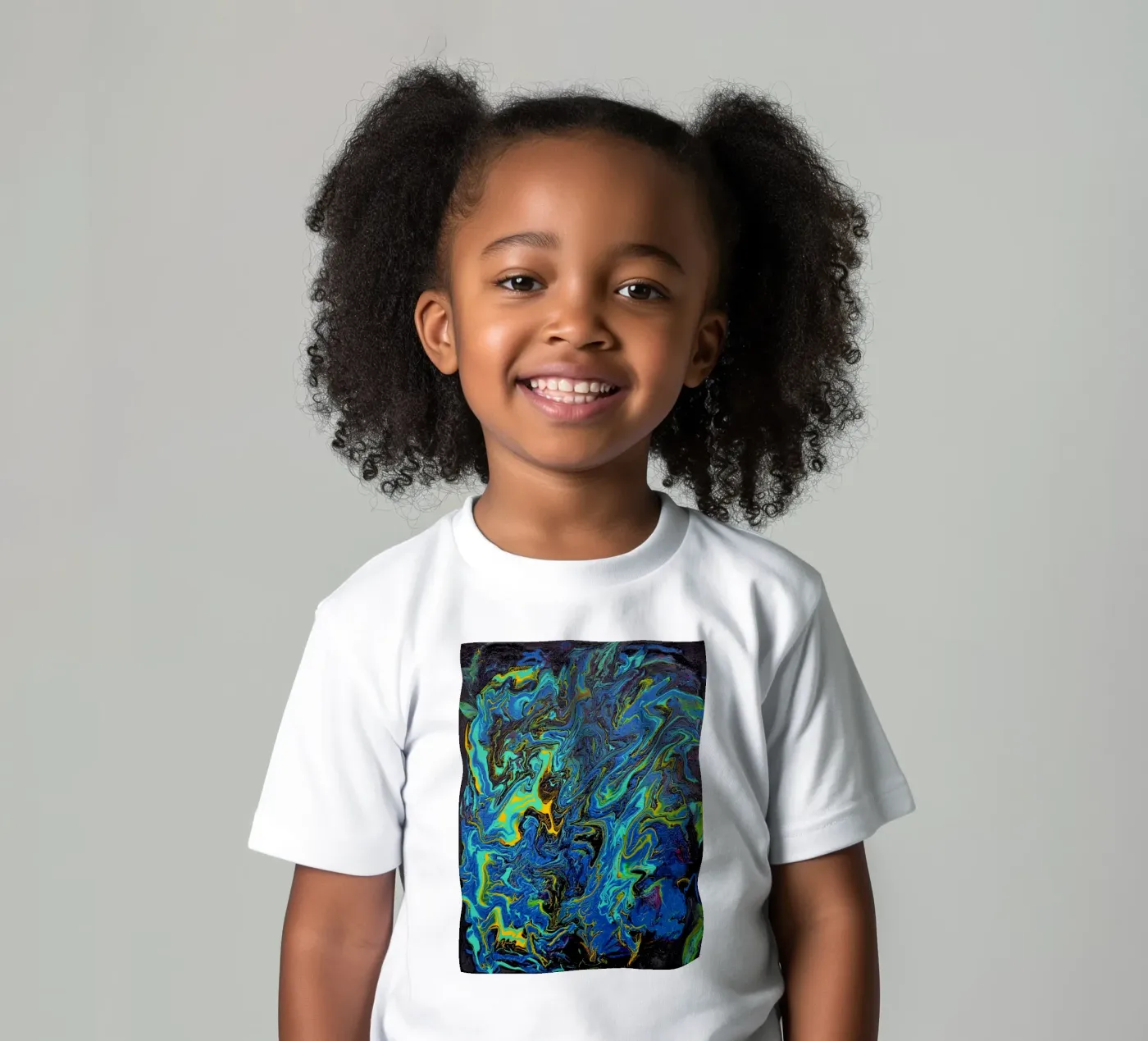 INTO THE DEEP t-shirt bambini da Thierry Vobmann Abstract painting