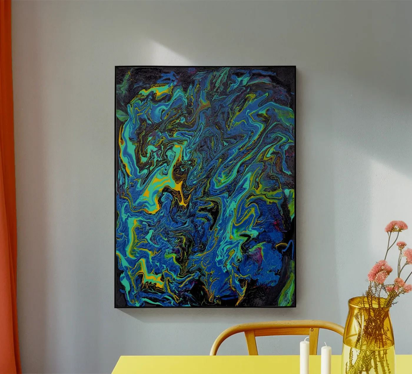 INTO THE DEEP plexiglas de Thierry Vobmann Abstract painting