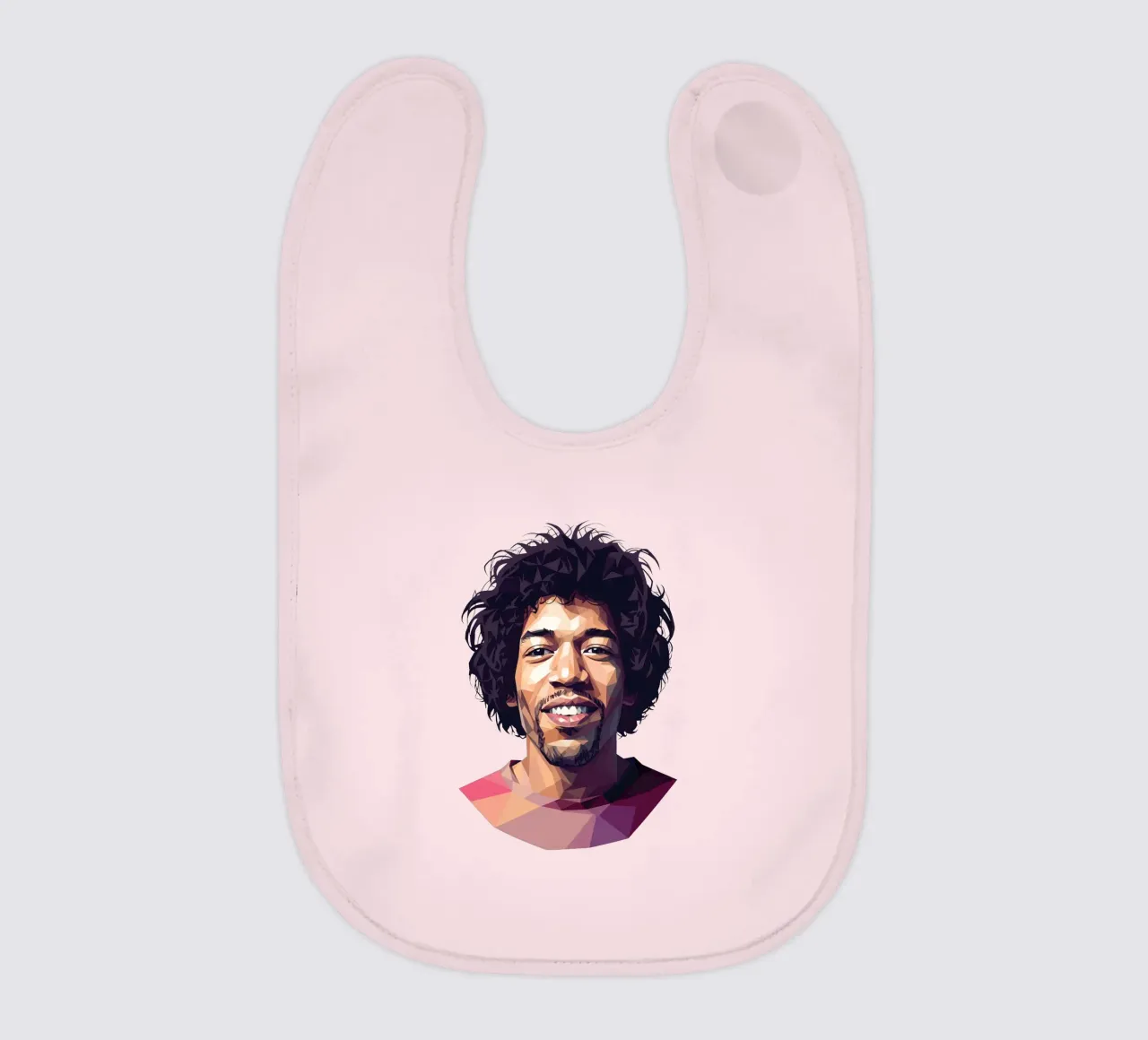 Jimi Hendrix Lowpoly bavaglino da Low Profile