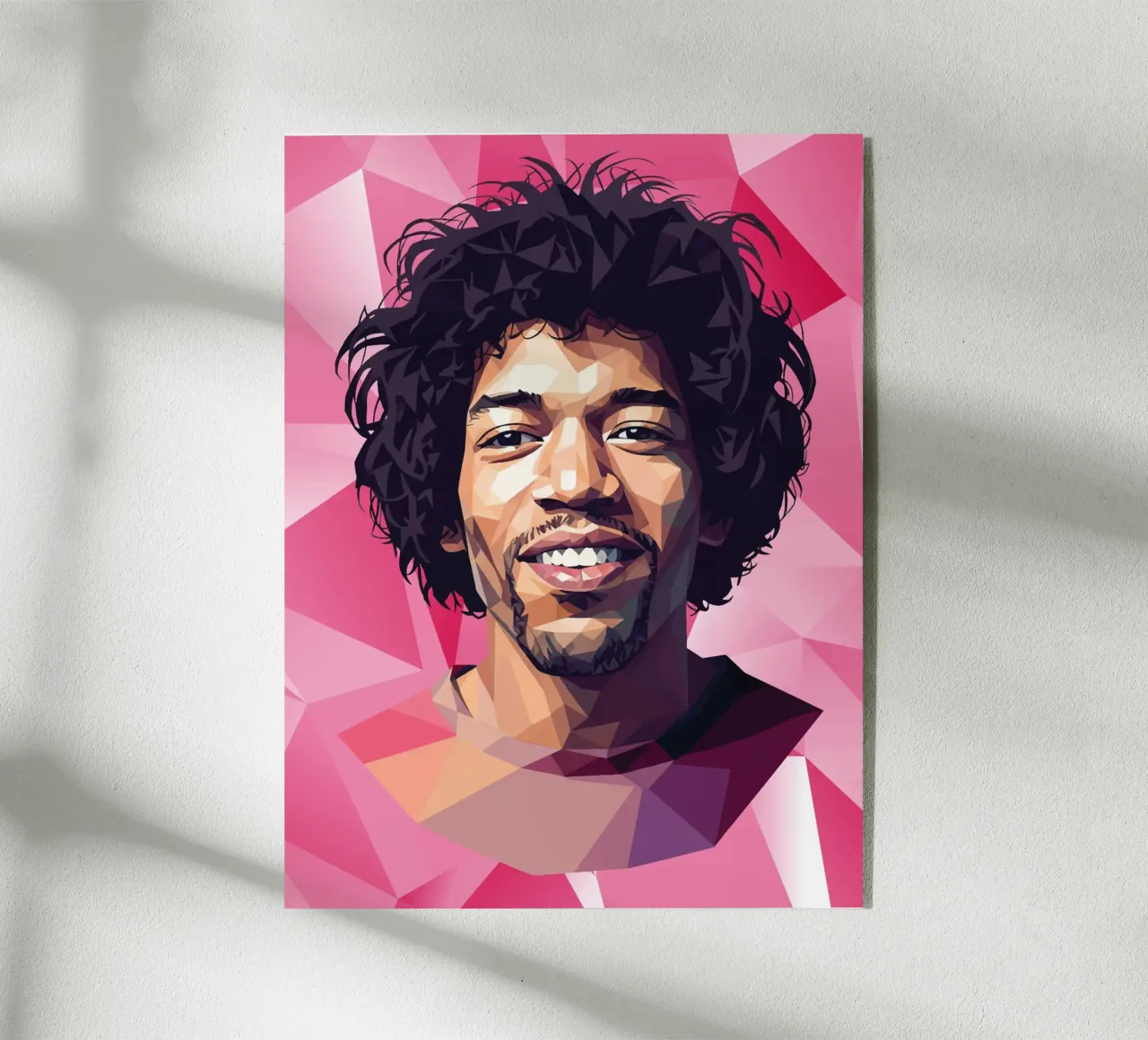 Jimi Hendrix Lowpoly plexiglass da Low Profile