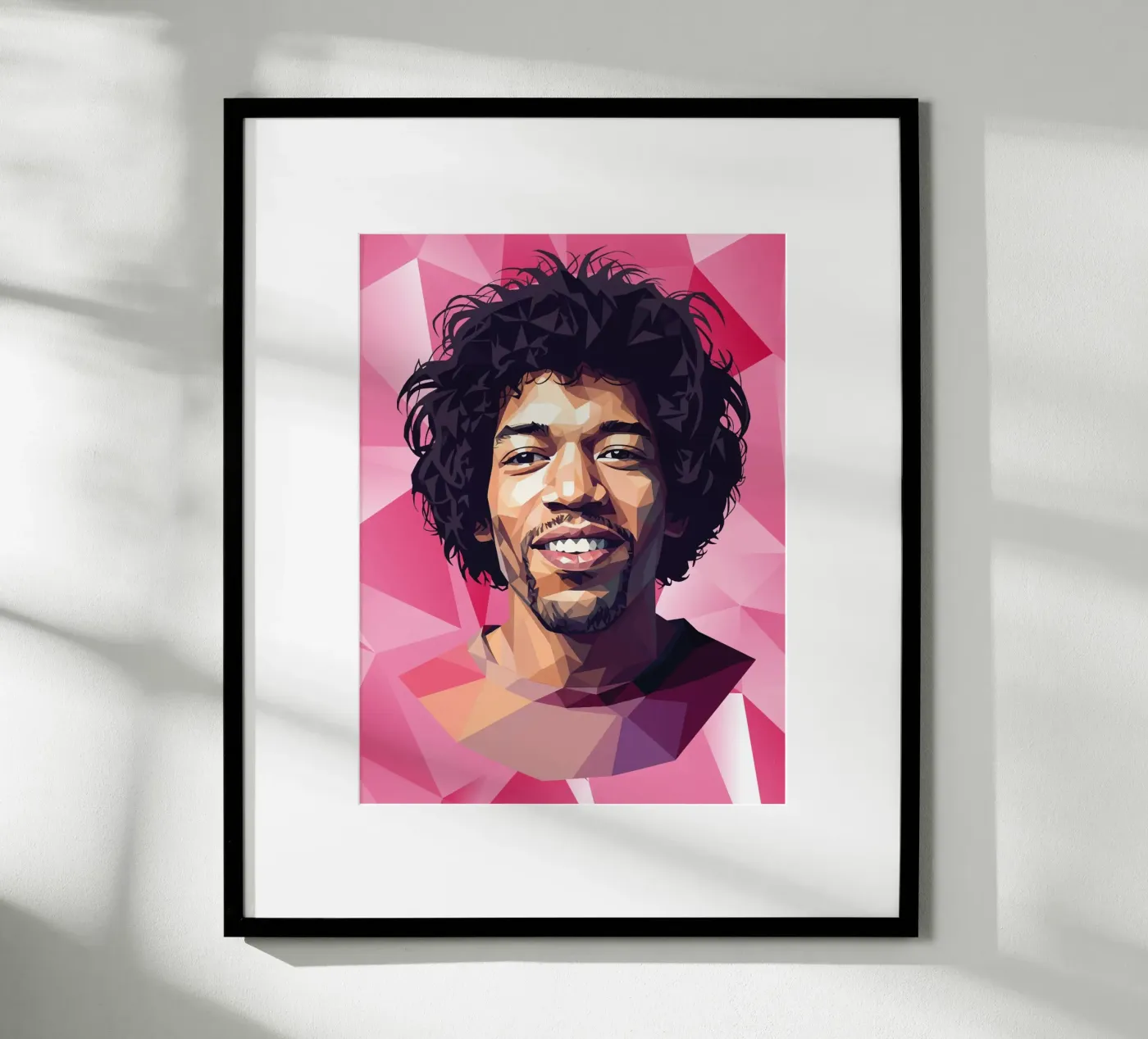 Jimi Hendrix Lowpoly poster da Low Profile