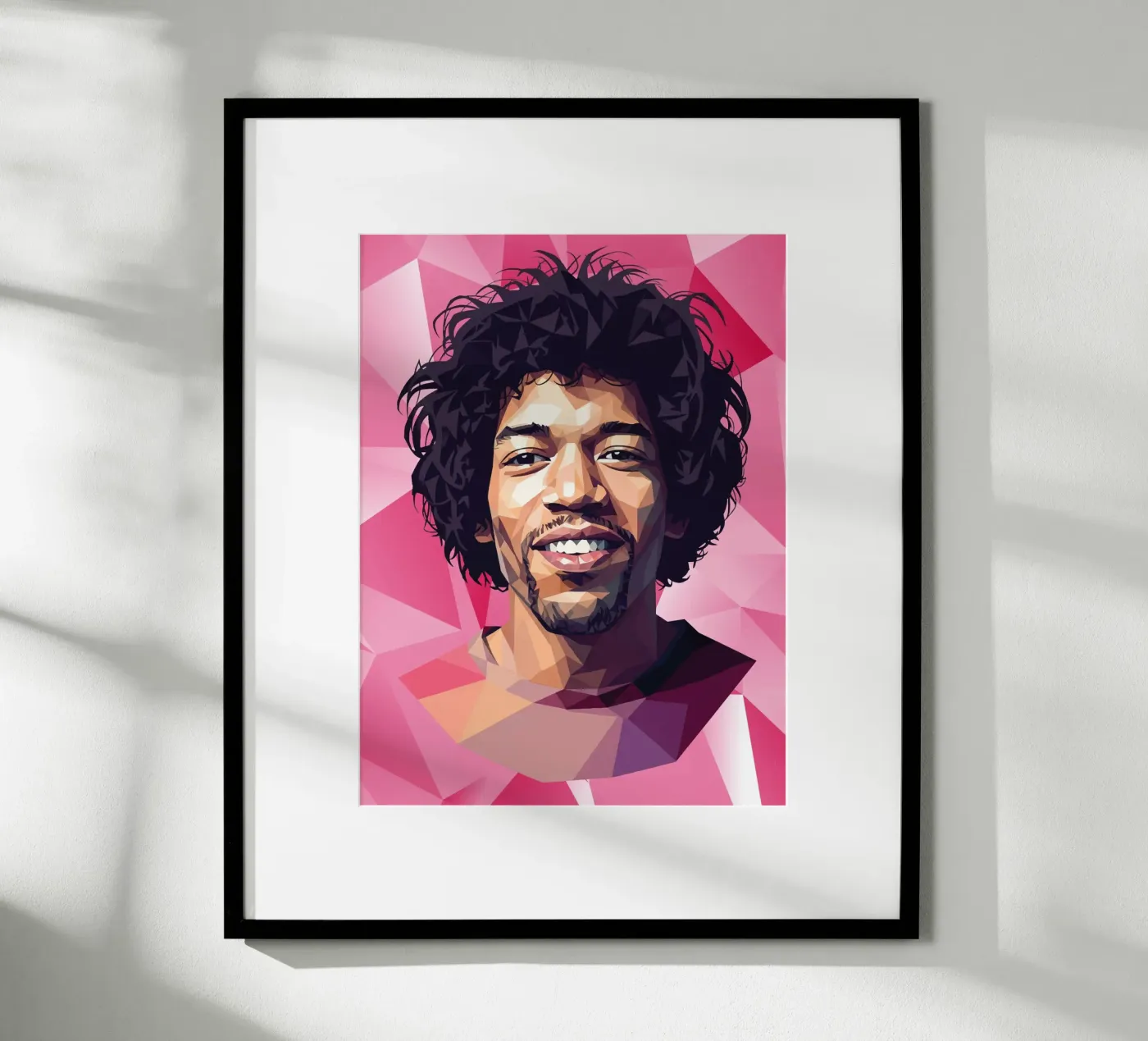 Jimi Hendrix Lowpoly poster da Low Profile