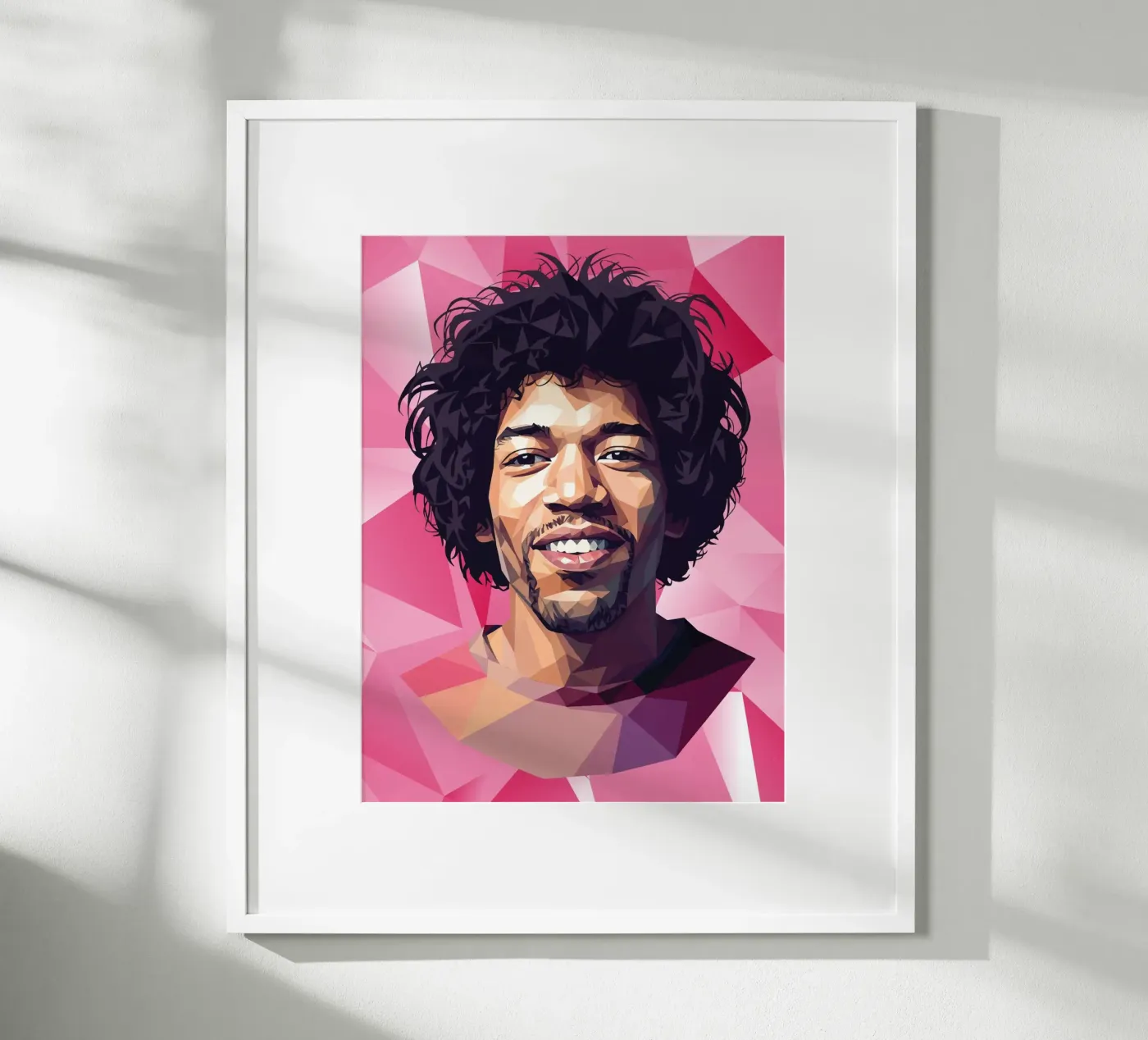 Jimi Hendrix Lowpoly poster da Low Profile