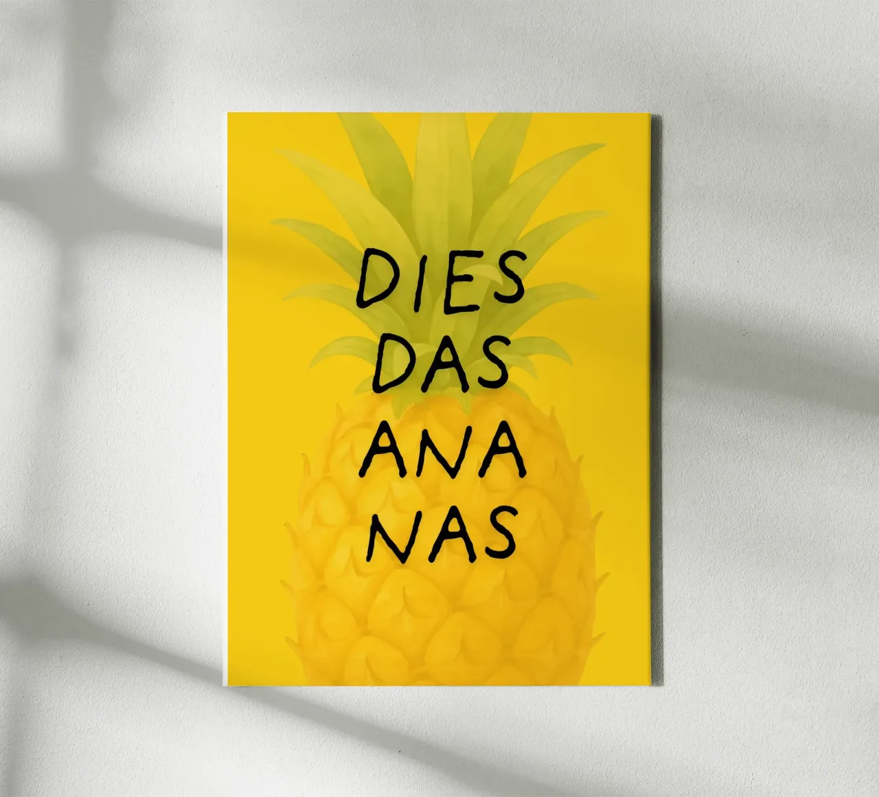 Dies das Ananas tela con Cornice a cassetta da Diesdas Ananas Design